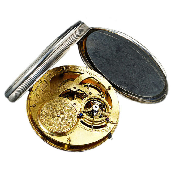 Swiss silver pocket watch with pin wheel escapement Circa 1820 Swiss silver pocket watch with pin wheel escapement Circa 1820