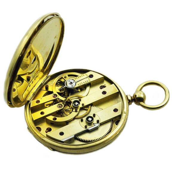 Exquisite small French gold world time pocket watch Circa 1850 Exquisite small French gold world time pocket watch Circa 1850