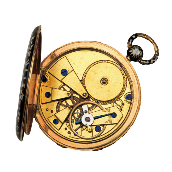 Swiss gold watch with Egyptian zodiac symbols Circa 1826-1831 Swiss gold watch with Egyptian zodiac symbols Circa 1826-1831