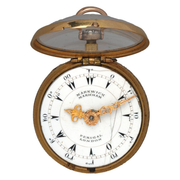 English gold diamond-set watch for the Ottoman market Circa 1750 English gold diamond-set watch for the Ottoman market Circa 1750