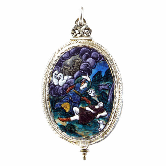 English polychrome enamel-painted watch Circa 1620-1625 English polychrome enamel-painted watch Circa 1620-1625
