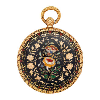 Beautiful French or Swiss gold enamel pocket watch Circa 1820-30