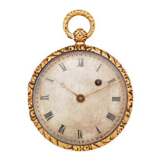 Beautiful French or Swiss gold enamel pocket watch Circa 1820-30