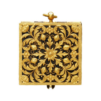 Rare French square one-handed verge pocket watch Circa 1670-75