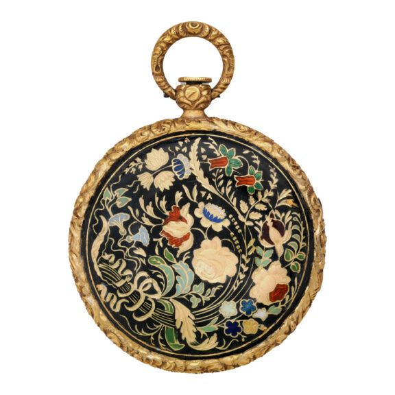 French gold enamel lady's pocket watch Circa 1822-38 French gold enamel lady's pocket watch Circa 1822-38