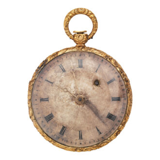 French gold enamel lady's pocket watch Circa 1822-38