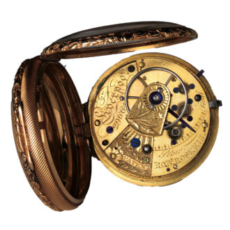 English gold full hunter pocket watch Circa 1820-1821