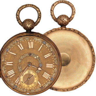 English gold full hunter pocket watch Circa 1820-1821