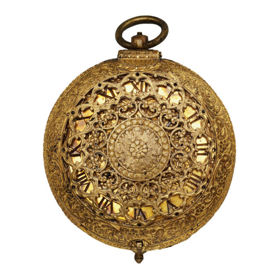 Beautiful Belgium gilded brass clock watch Circa 1600-1610 Beautiful Belgium gilded brass clock watch Circa 1600-1610