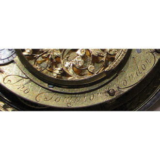 English silver oignon watch with single-hand and alarm Circa 1680 English silver oignon watch with single-hand and alarm Circa 1680