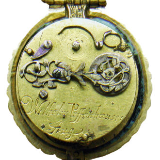 Unusual German agate-cameo verge pocket watch Circa 1650