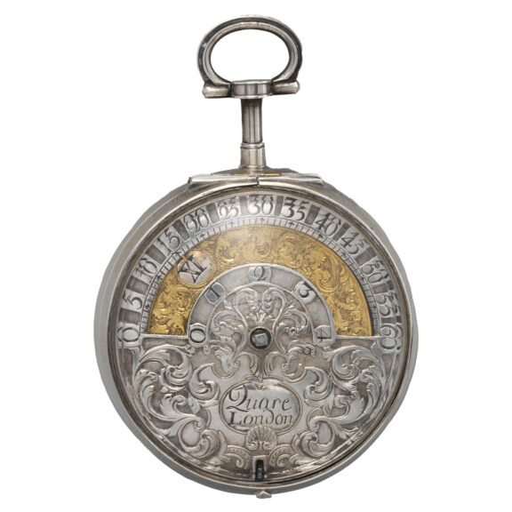 Rare English verge watch with moving digital hour Circa 1690 Rare English verge watch with moving digital hour Circa 1690