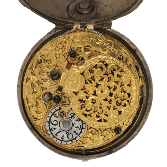 Rare English verge watch with moving digital hour Circa 1690 Rare English verge watch with moving digital hour Circa 1690