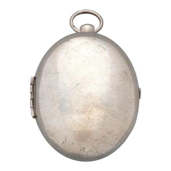 English silver oval pre-hairspring verge pocket watch Circa 1637 English silver oval pre-hairspring verge pocket watch Circa 1637