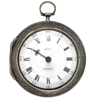 English silver pair cased verge carriage watch Circa 1790