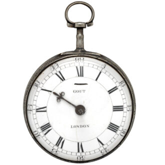 English silver pair cased verge carriage watch Circa 1790 English silver pair cased verge carriage watch Circa 1790