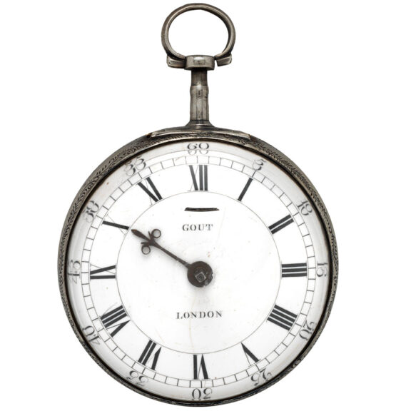 English silver pair cased verge carriage watch Circa 1790 English silver pair cased verge carriage watch Circa 1790
