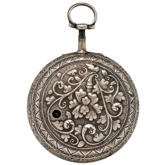 English silver pair cased verge carriage watch Circa 1790 English silver pair cased verge carriage watch Circa 1790