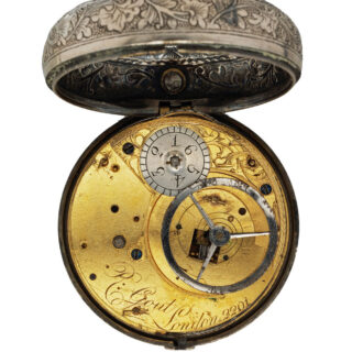 English silver pair cased verge carriage watch Circa 1790 English silver pair cased verge carriage watch Circa 1790