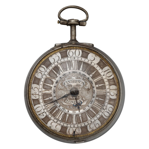 Rare English silver pair cased verge pocket watch Circa 1749 Rare English silver pair cased verge pocket watch Circa 1749