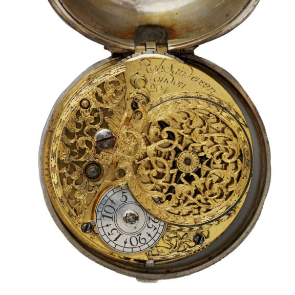 Rare English silver pair cased verge pocket watch Circa 1749 Rare English silver pair cased verge pocket watch Circa 1749