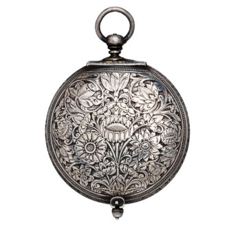 Early English silver single-handed pendant watch Circa 1650