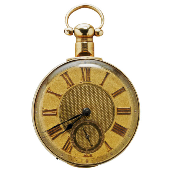 English 18K gold pocket watch from the early 19th century