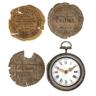 English pair-cased watch with repoussé decoration Circa 1758