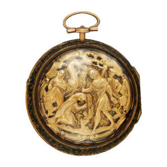 Rare English double-cased repoussé verge watch Circa 1790-92