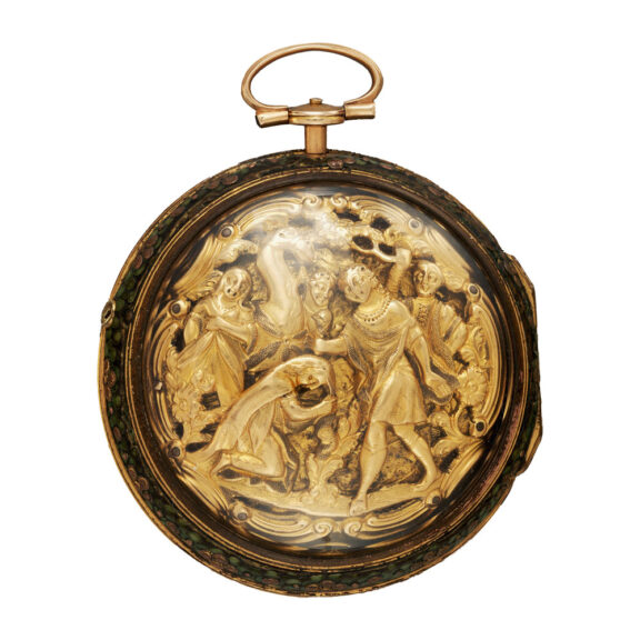Rare English double-cased repoussé verge watch Circa 1790-92 Rare English double-cased repoussé verge watch Circa 1790-92