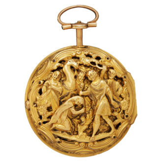 Rare English double-cased repoussé verge watch Circa 1790-92
