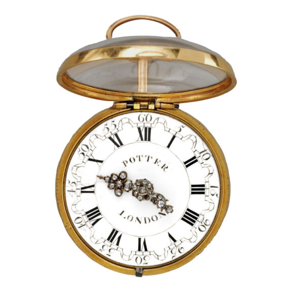 Rare English double-cased repoussé verge watch Circa 1790-92 Rare English double-cased repoussé verge watch Circa 1790-92