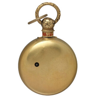 English gold pocket watch with decorated dial Circa 1824-1825