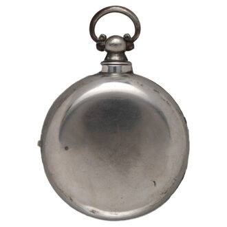 English silver watch with a holy scene on the dial Circa 1842