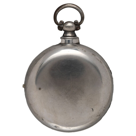 English silver watch with a holy scene on the dial Circa 1842 English silver watch with a holy scene on the dial Circa 1842