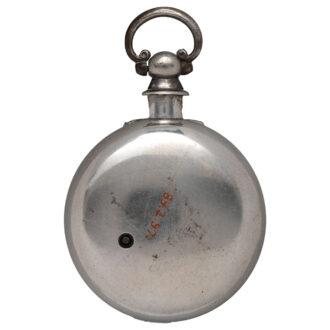 English silver watch with a holy scene on the dial Circa 1842