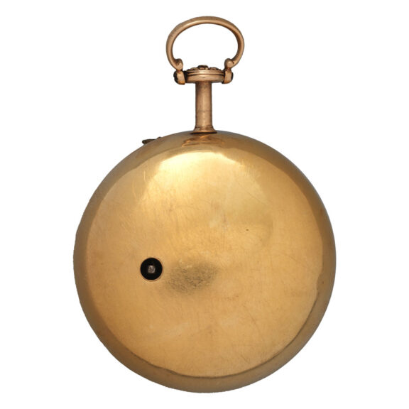An English repoussé verge pocket watch in a triple case Circa 1770 An English repoussé verge pocket watch in a triple case Circa 1770