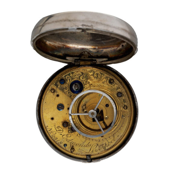 English silver pair cased watch with Masonic dial Circa 1787-1810 English silver pair cased watch with Masonic dial Circa 1787-1810