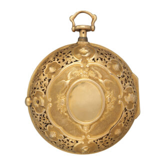English gold pair-cased verge pocket watch Circa 1740