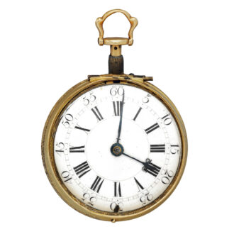 English gold pair-cased verge pocket watch Circa 1740