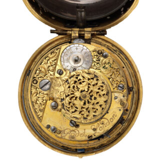 English gold pair-cased verge pocket watch Circa 1740