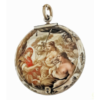 French gold and enamel verge pendant watch Circa 1650
