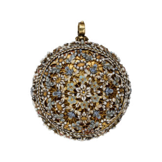 French gold watch with raised enamelled gold Circa 1560