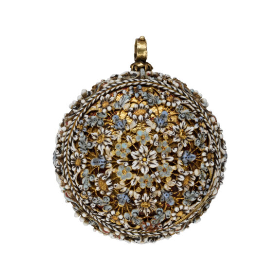 French gold watch with raised enamelled gold Circa 1560 French gold watch with raised enamelled gold Circa 1560