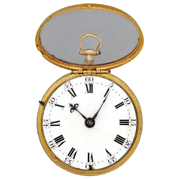 Fine English gold pair-cased pocket watch Circa 1720-1730 Fine English gold pair-cased pocket watch Circa 1720-1730