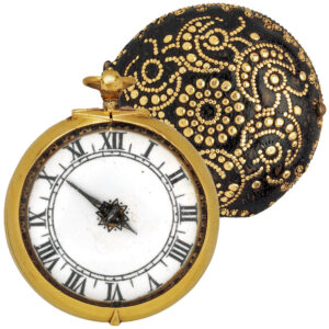 French gold one-handed verge pocket watch Circa 1660