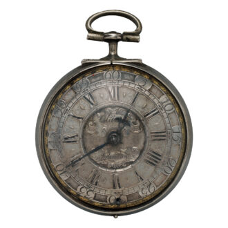 English silver verge tortoiseshell pocket watch Circa 1697
