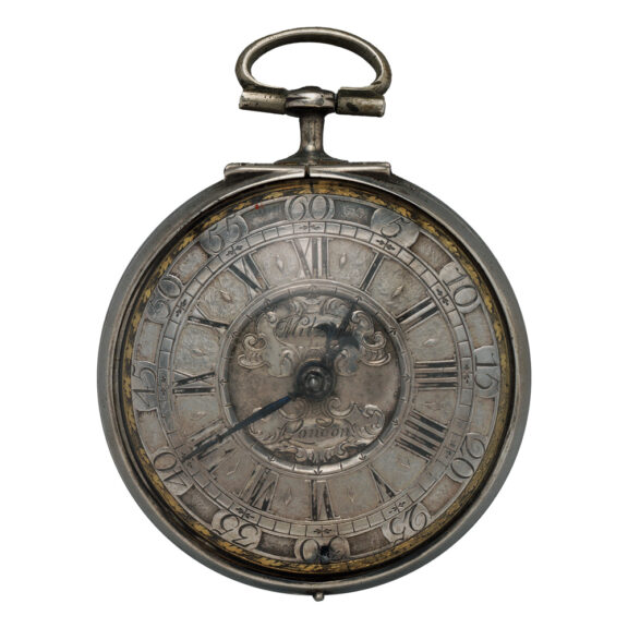 English silver verge tortoiseshell pocket watch Circa 1697 English silver verge tortoiseshell pocket watch Circa 1697
