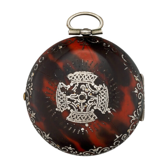 English silver verge tortoiseshell pocket watch Circa 1697 English silver verge tortoiseshell pocket watch Circa 1697
