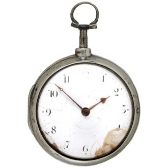 Irish verge pocket watch in silver pair cases Circa 1809 Irish verge pocket watch in silver pair cases Circa 1809